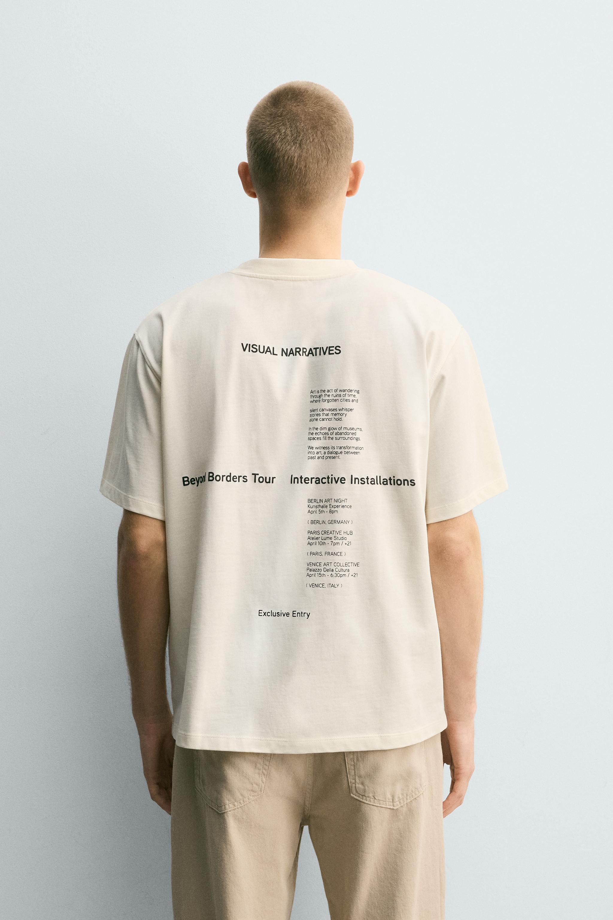 CONTRAST GRAPHIC T-SHIRT